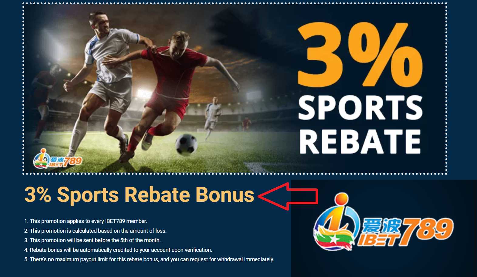 IBet789 Myanmar bonus offers